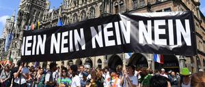 Demonstration gegen das neue Polizeiaufgabengesetz in Bayern in München (Archivbild von 2018).