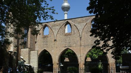 Die Ruine des Franziskanerklosters steht noch, das benachbarte Graue Kloster nicht mehr. 