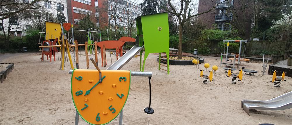 Der neu sanierte Spielplatz in der Kirchgasse in Neukölln