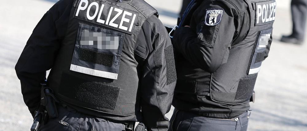 Polizisten in Berlin gehen immer wieder auch gegen Clan-Kriminelle vor.
