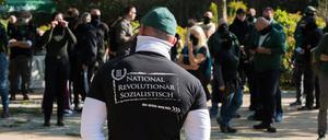 Die Partei der III. Weg bei einer Demo in Berlin (Archiv).