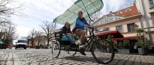 Modellversuch autoarme Dortustraße Potsdam.