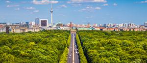 Eine Luftaufnahme über dem Großen Tiergarten. (Symbolbild)