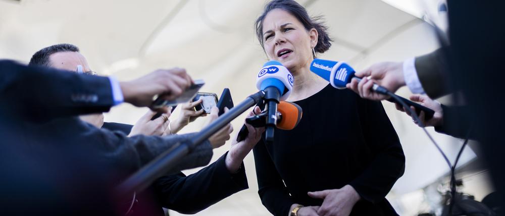 Die deutsche Außenministerin: Annalena Baerbock (Grüne)