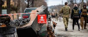 Nach dem Abzug der russischen Truppen aus der Region um Kiew haben die Aufräumarbeiten begonnen. (Archivfoto)