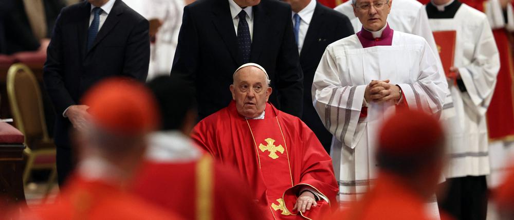 Papst Franziskus an Karfreitag.