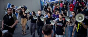 Israelische Demonstranten in Jerusalem