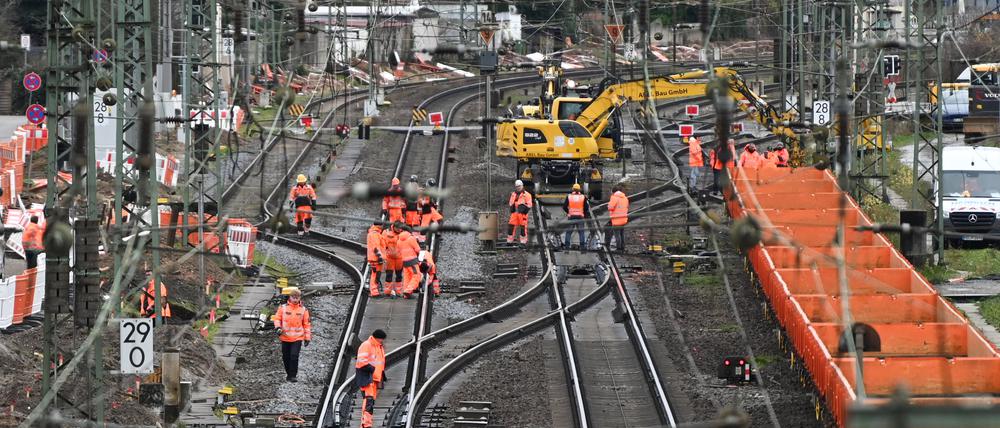 Im Januar hat die Bahn die Generalsanierung der Riedbahn bereits vier Wochen erprobt.