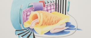 Zeichnung Nr. 9 von Miriam Jonas aus der „Distorted Dears Series“.