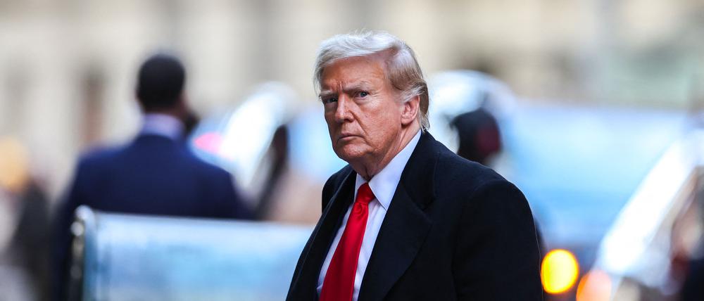 Donald Trump hat die Kaution gezahlt.