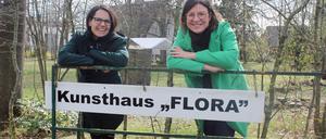 Vereinsvorsitzende Julia Friedrich (l.) und Stellvertreterin Christina Schiller.