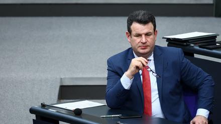 Arbeitsminister Hubertus Heil (SPD) im Bundestag.