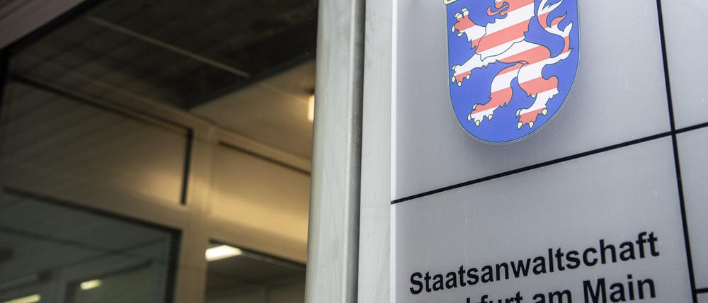Der Eingang zum Sitz der Staatsanwaltschaft in Frankfurt am Main.