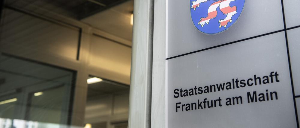 Der Eingang zum Sitz der Staatsanwaltschaft in Frankfurt am Main.