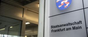 Der Eingang zum Sitz der Staatsanwaltschaft in Frankfurt am Main.