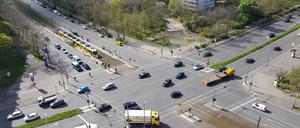 Auch die Kreuzung von Landsberger Allee und Weißenseer Weg muss unterquert werden.