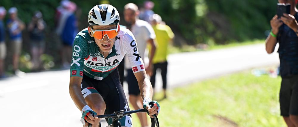Lennard Kämna während der Tour de France in 2022.