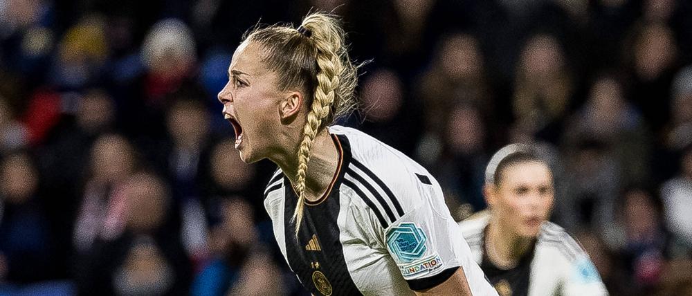 Giulia Gwinn wird die verletzt fehlende Alexandra Popp als Kapitänin des DFB-Teams vertreten. 