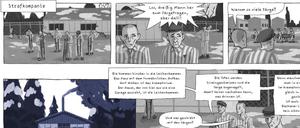 Eine Seite aus der Graphic Novel „Ein Überleben lang“.