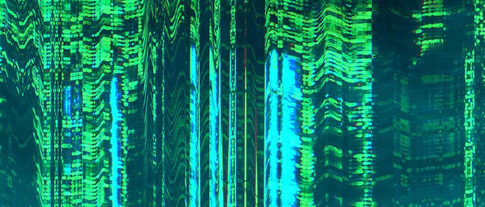 Digital artifacts. Glitch art background. NFT blockchain. Neon green blue color static noise texture on dark black creative design abstract illustration wallpaper. Model Released Property Released xkwx digital artifacts glitch art background neon noise nft blockchain green blue color static texture dark black creative design abstract illustration wallpaper digital artifacts glitch art background distortion screen frequency error effect interference defect pixel corrupted electronic analog matrix broadcasting transmission pattern poster modern damaged computer technology real nobody empty space copy space copyspace free space