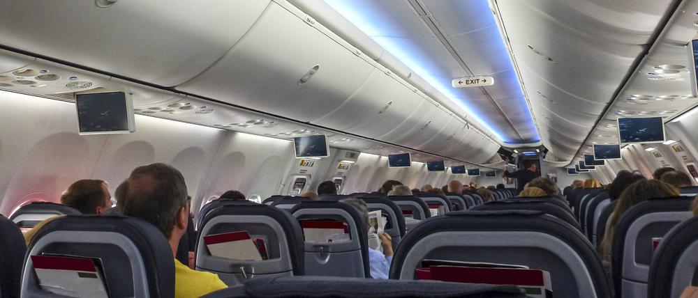 Eine Air Berlin Boeing 737-800 Maschine von innen (Symbolbild).