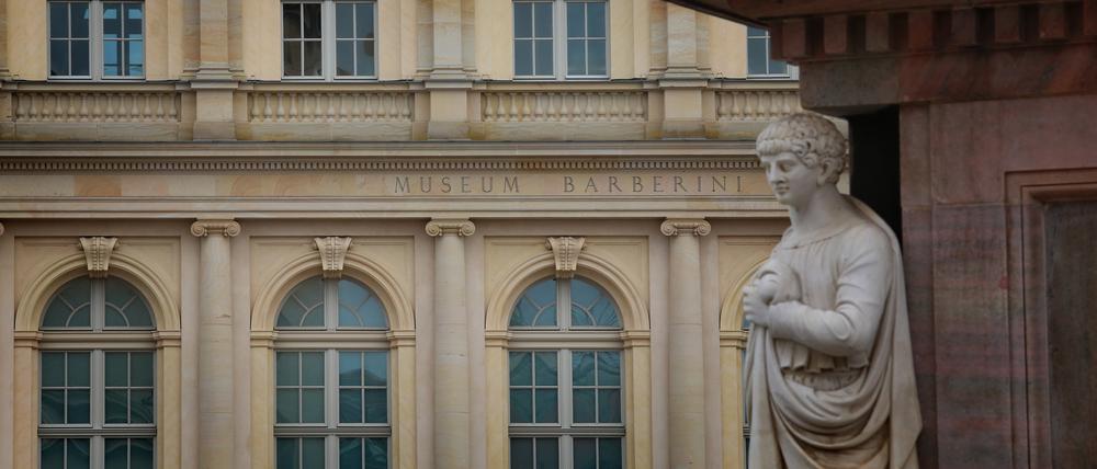 Museum Barberini (Detail) auf dem Alten Markt in Potsdam
