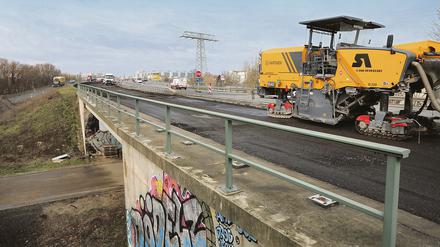 Baustelle Brücke Neuendorfer Anger, Nuthestrasse