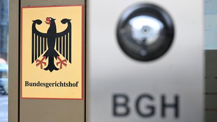 Eingangsbereich zum Bundesgerichtshof (BGH) in Karlsruhe.