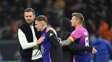 Julian Nagelsmann (links) möchte lieber mit einem kleineren Kader arbeiten.