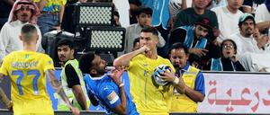 Cristiano Ronaldo verlor im Saudi Super Cup die Nerven und flog für eine Tätlichkeit vom Platz. 