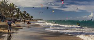 Kitesurfer in Cabarete. 
