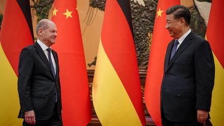 Bundeskanzler Olaf Scholz und Chinas Präsident Xi Jinping im November 2022 in Peking.