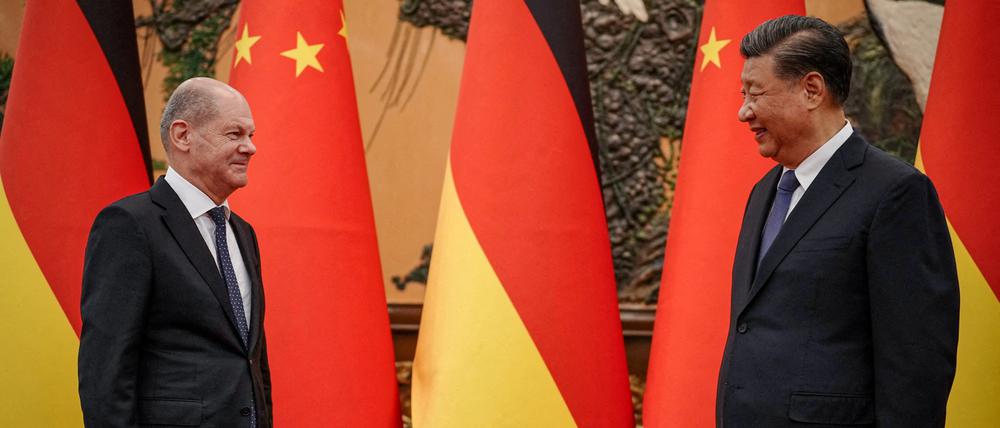Bundeskanzler Olaf Scholz und Chinas Präsident Xi Jinping im November 2022 in Peking.