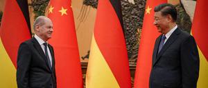 Bundeskanzler Olaf Scholz und Chinas Präsident Xi Jinping im November 2022 in Peking.