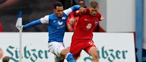 Das Hinspiel in Rostock endete torlos. Auch damals war es vor allem außerhalb des Spielfeldes brisant.