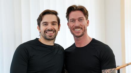Die beiden Gründer des Studios Feel the Barre im Berliner Bötzowviertel: Michael Byrne (re) und Fabian Nissler.