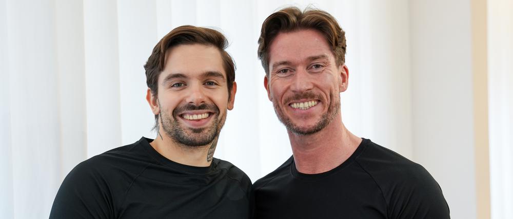 Die beiden Gründer des Studios Feel the Barre im Berliner Bötzowviertel: Michael Byrne (re) und Fabian Nissler.