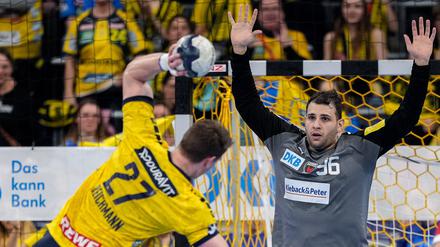 Dejan Milosavljev von den Füchsen ist einer der besten Torhüter der Liga.