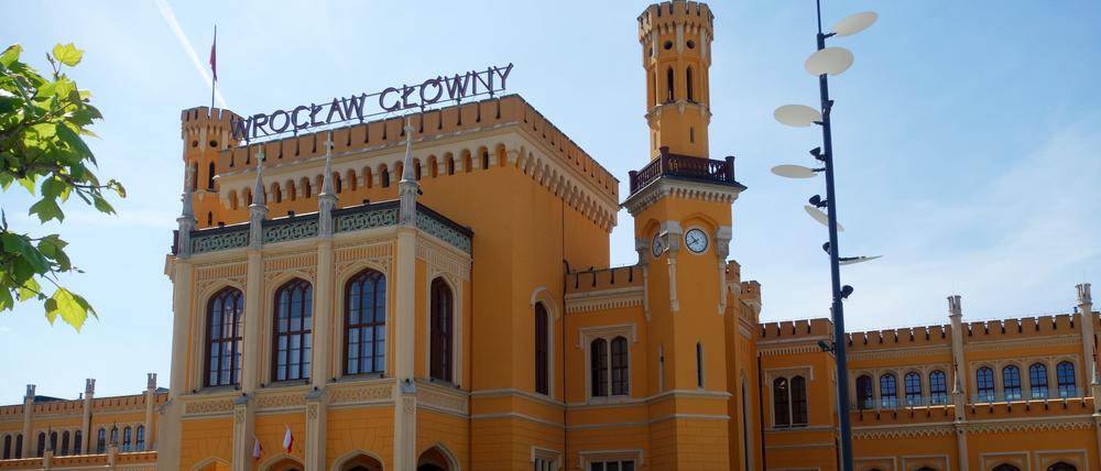 Der Bahnhof von Breslau.