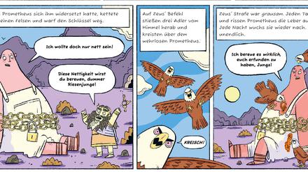 Szene aus „Mythen, Monster und Machtkämpfe im alten Griechenland“.