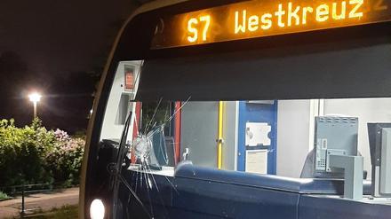 Beschädigte Frontscheibe