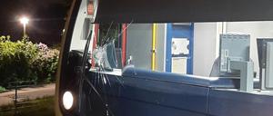 Beschädigte Frontscheibe