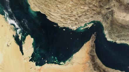 Der Persische Golf, die Straße von Hormus und der Golf von Oman in einer undatierten Nasa-Satellitenaufnahme.