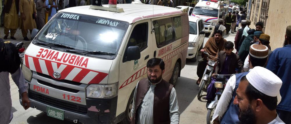 Ein Krankenwagen in Pakistan (Symbolbild).