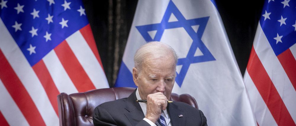 US-Präsident Joe Biden während eines Treffens mit dem israelischen Premierminister Netanjahu