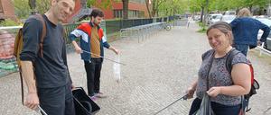 Initiative „Kaskelkiezblock“ beim Saubermachen.