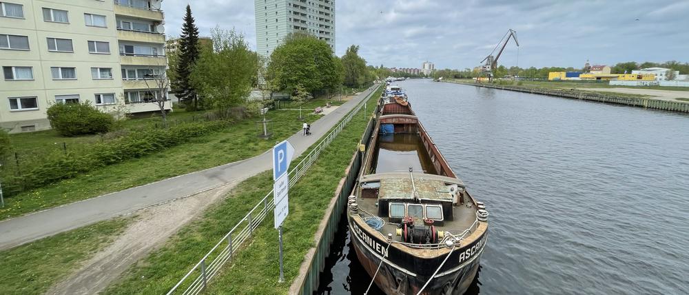 Schrottschiff MS Ascanien Berlin-Spandau Foto: André Görke