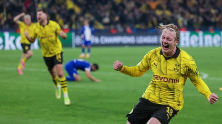 Julian Brandt (rechts) war neben Marcel Sabitzer der Grund für Dortmunds Sieg in der Champions League.