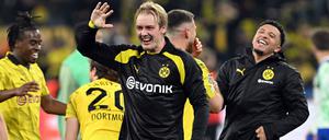 Dortmunds Julian Brandt feiert den 4:2-Sieg über Madrid. 