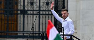Péter Magyar fordert Premier Viktor Orbán heraus.